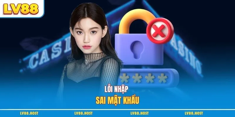 Lỗi nhập sai mật khẩu